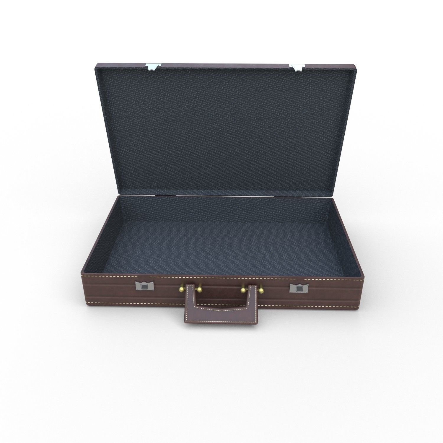 Leather Briefcase - PBR Low-poly 3D model_8