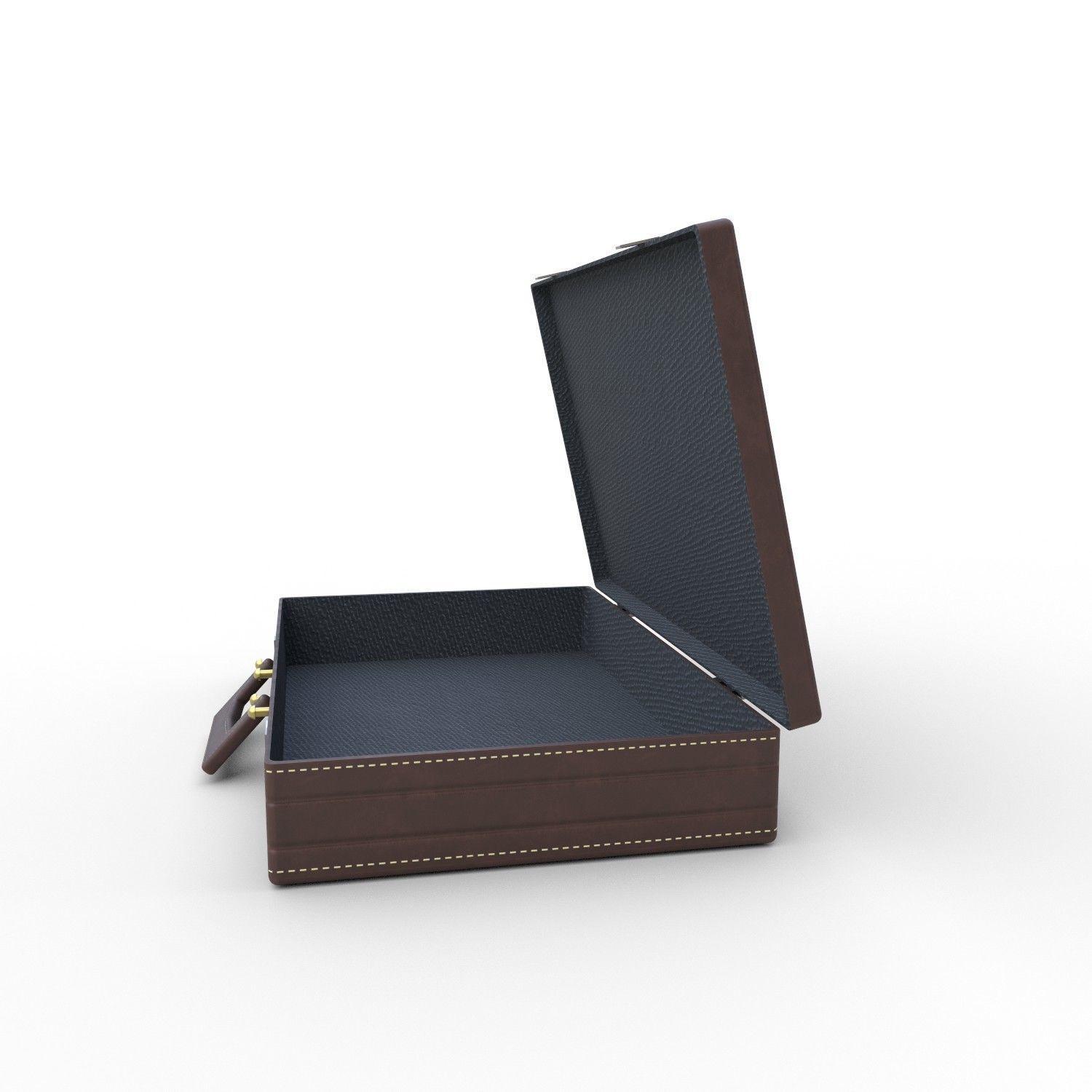 Leather Briefcase - PBR Low-poly 3D model_4