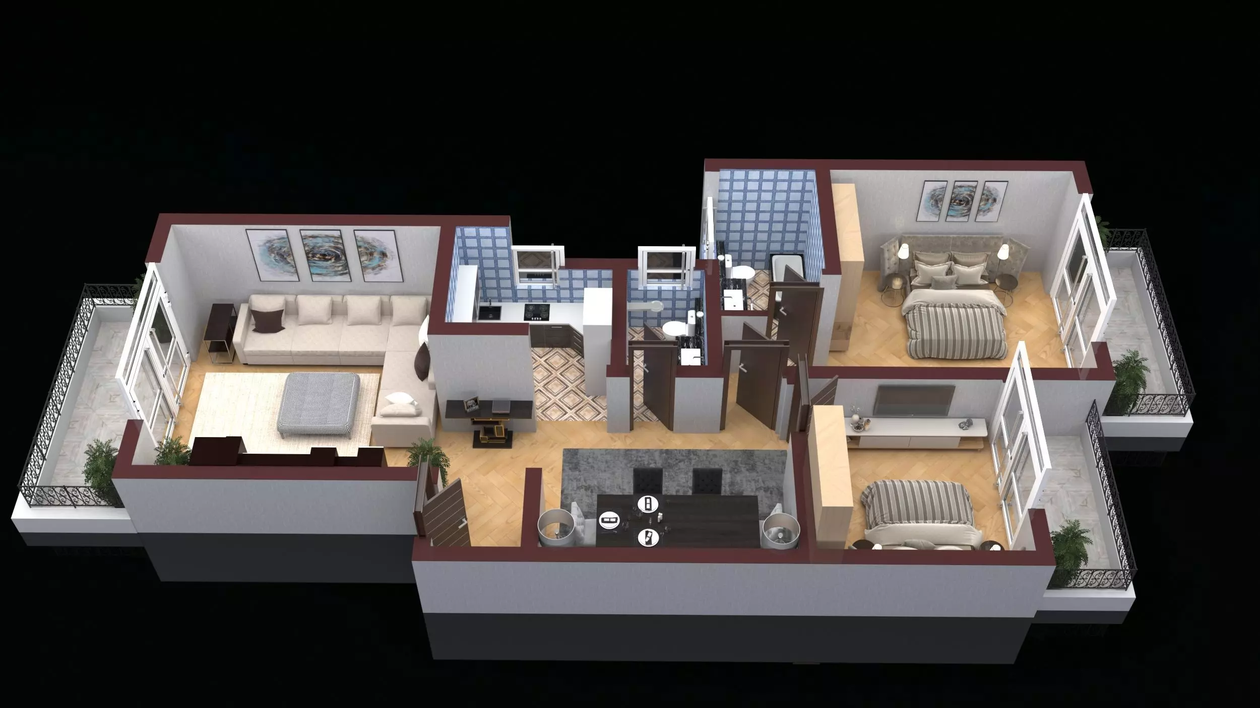 3d floor plan 3D model