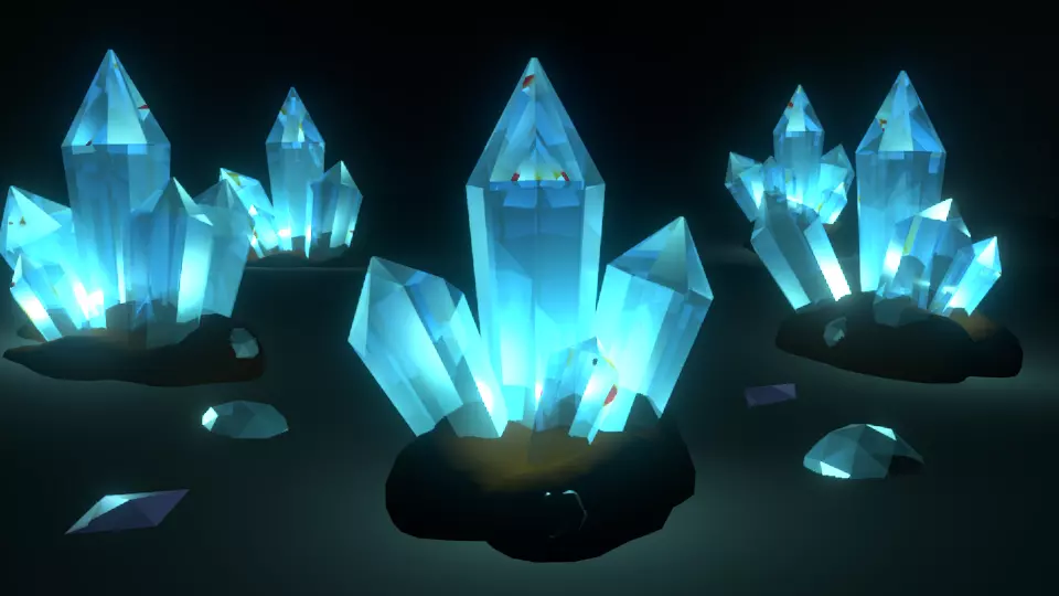 3D Crystals group of 3D model_0
