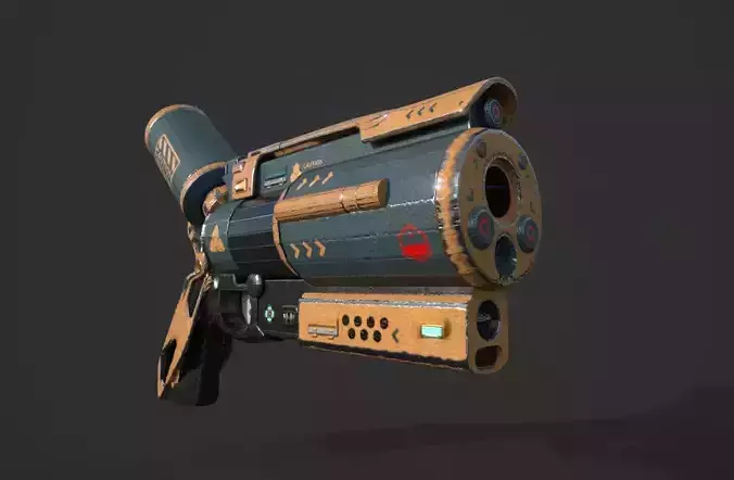 FUTURISTIC SYFY GUN WEAPON