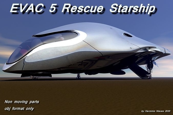 EVAC5 Rescue Starship 3D model