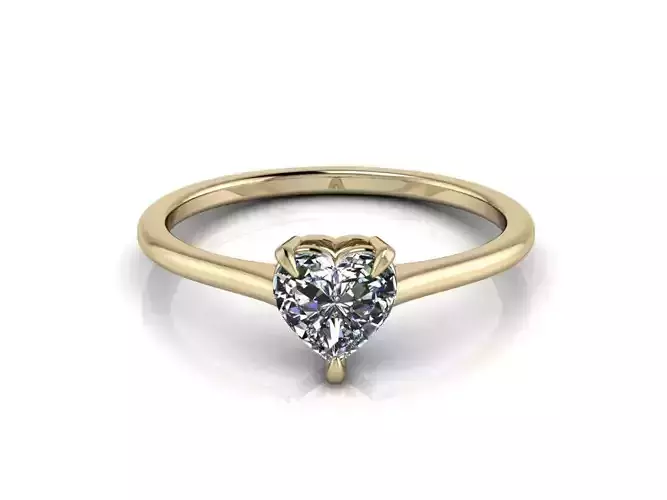 Heart Engagment Jewelry Ring 3 3D print model