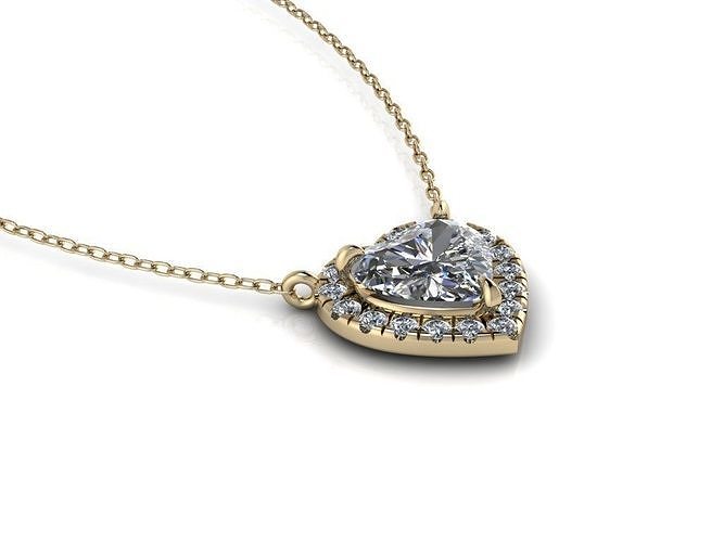 Heart Pendant Jewelry 2 3D print model
