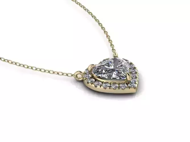 Heart Pendant Jewelry 2 3D print model