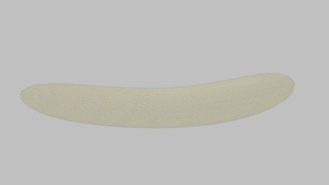 Banana Without Skin Low-poly 3D model