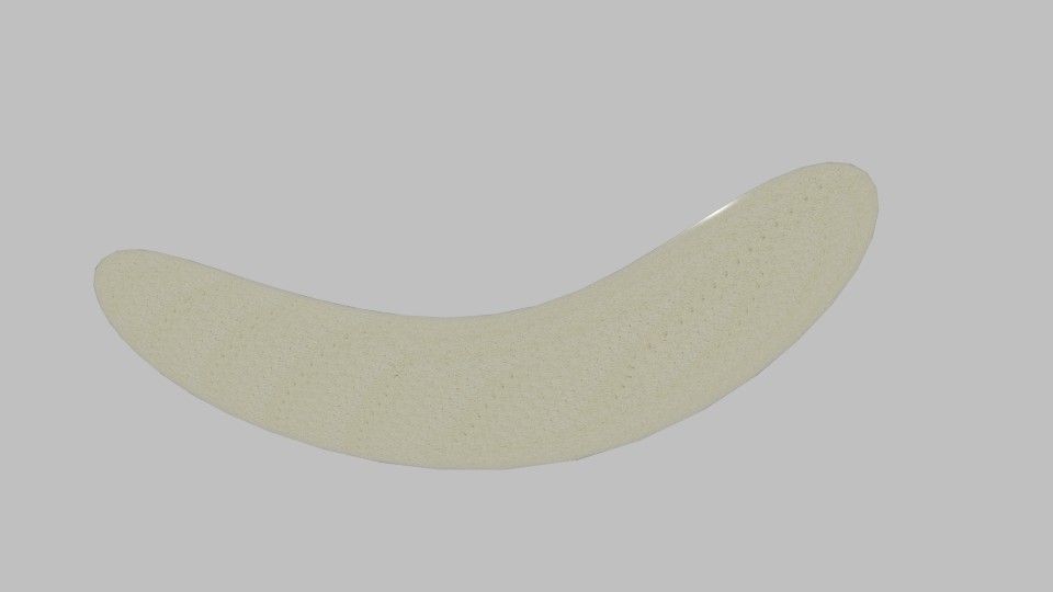 Banana Without Skin Low-poly 3D model_4