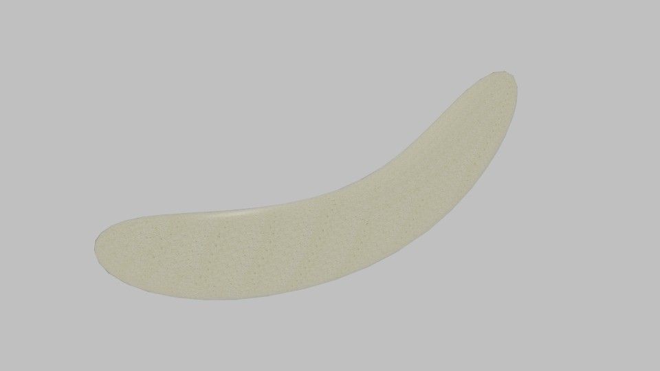 Banana Without Skin Low-poly 3D model_3