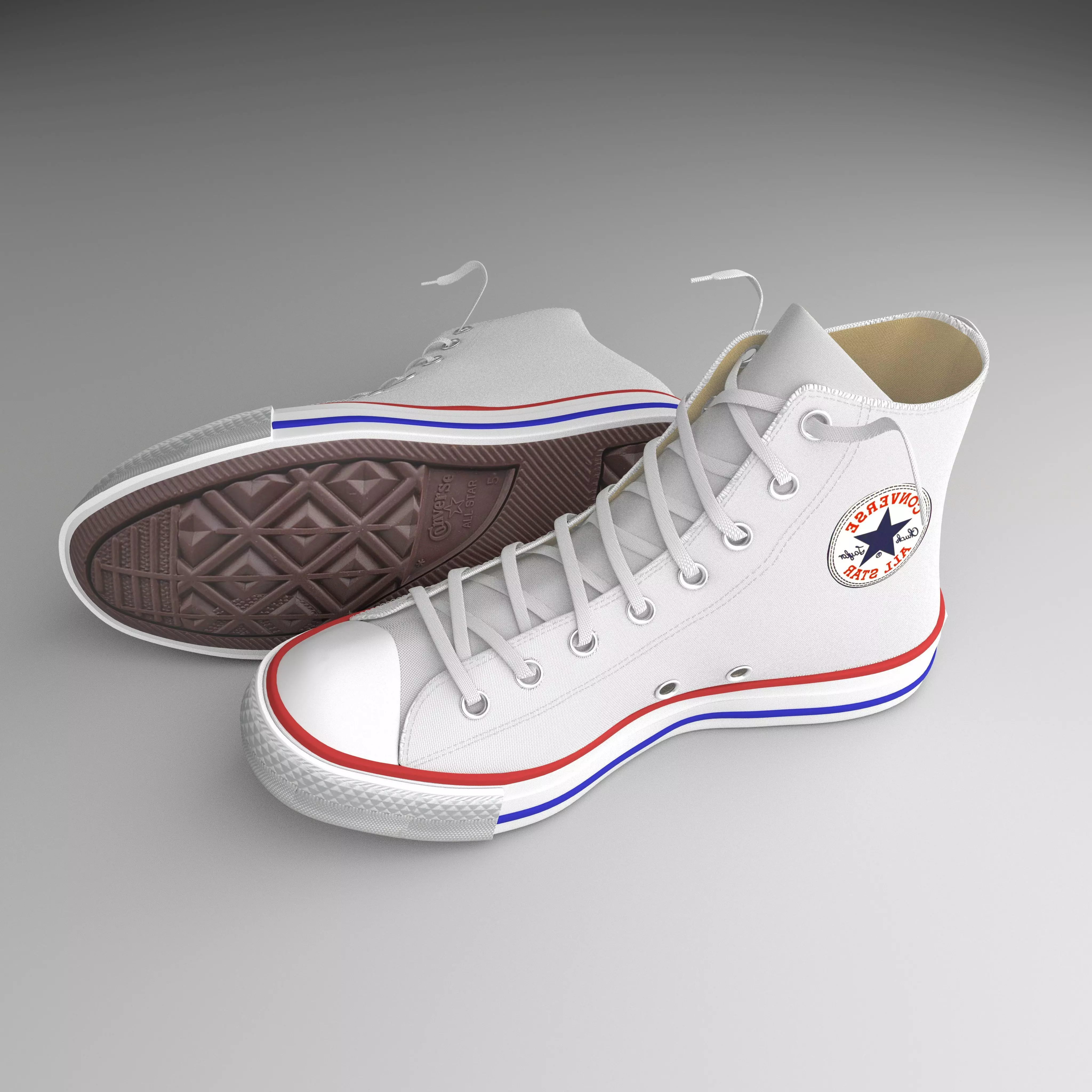 kuangwei converse sneakers 3D model_0