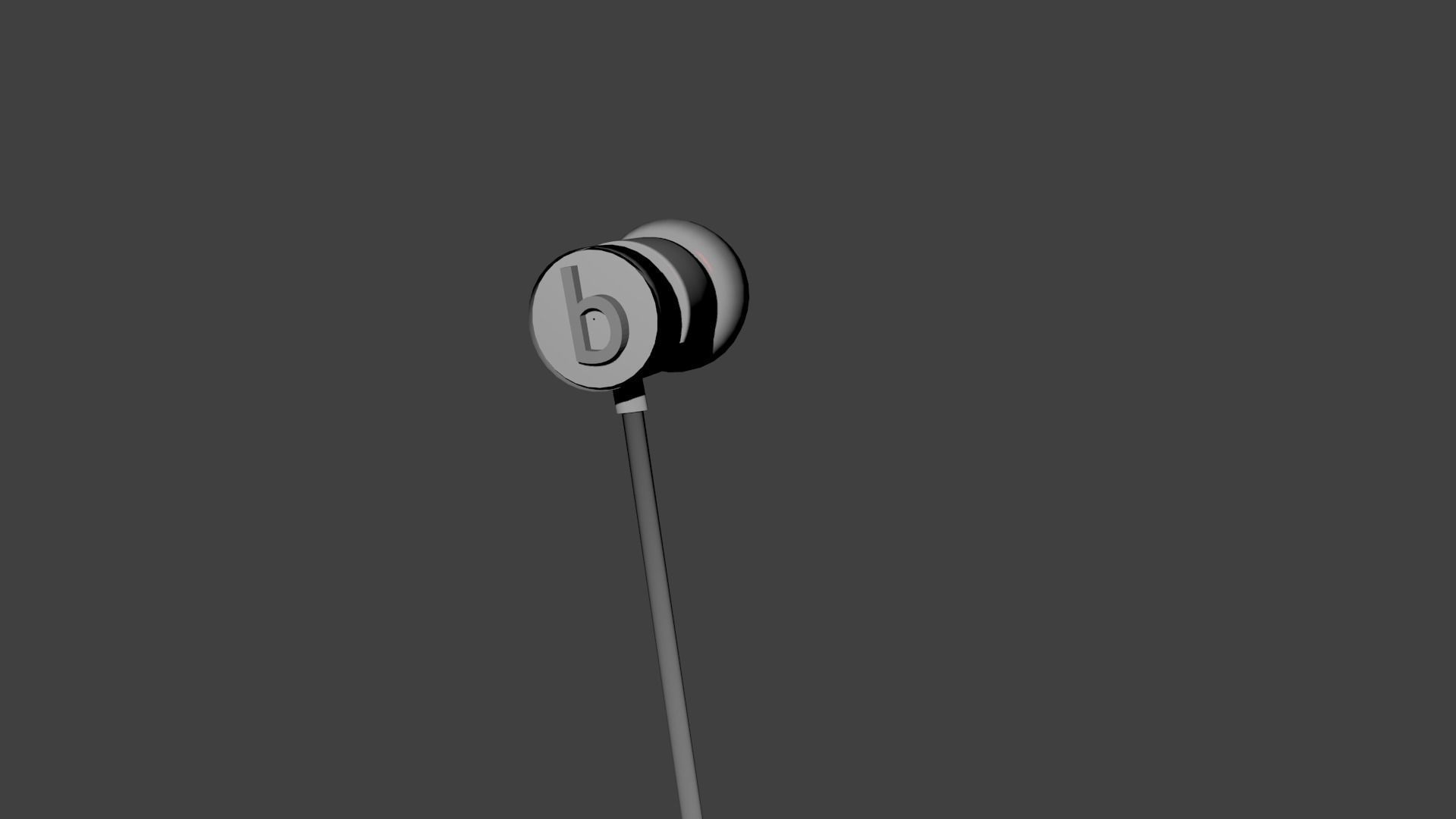 beats ear phone  3D model_1