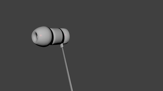 beats ear phone  3D model