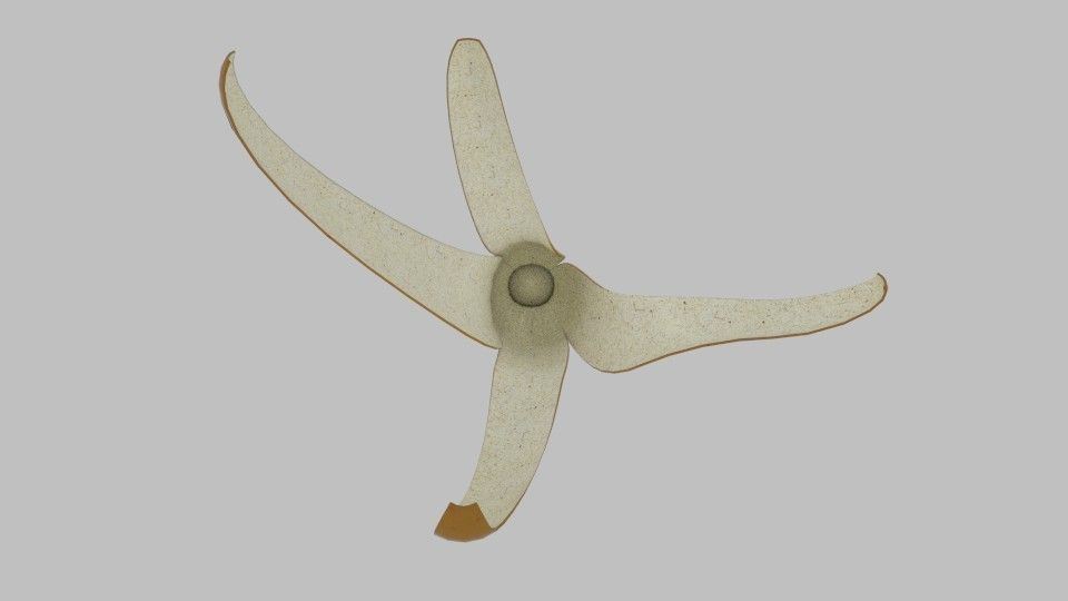 Banana Skin Low-poly 3D model_5