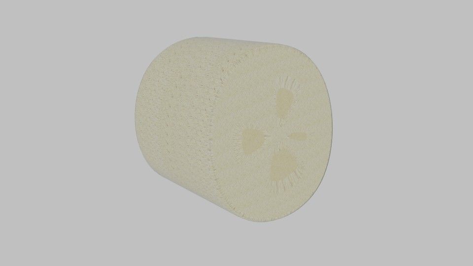 Banana Slice Low-poly 3D model_2