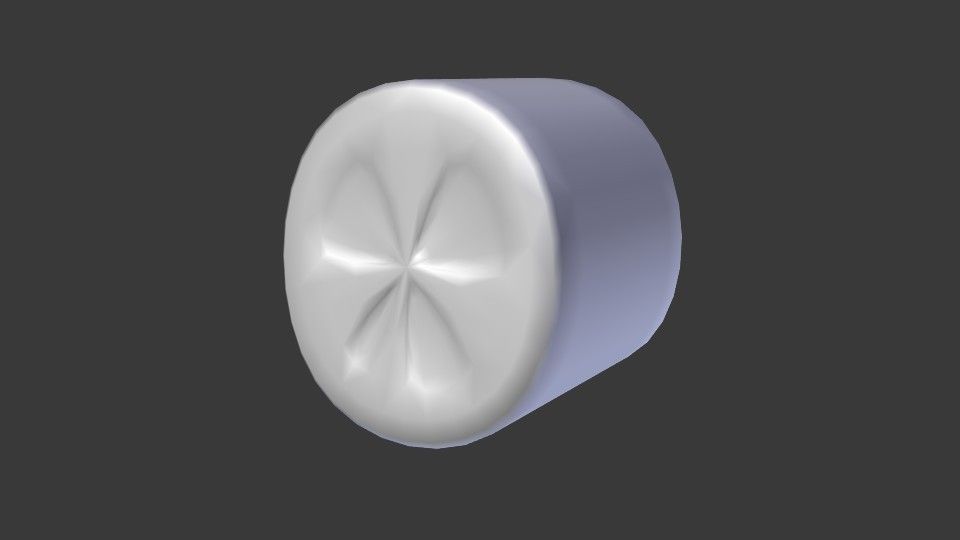 Banana Slice Low-poly 3D model_4