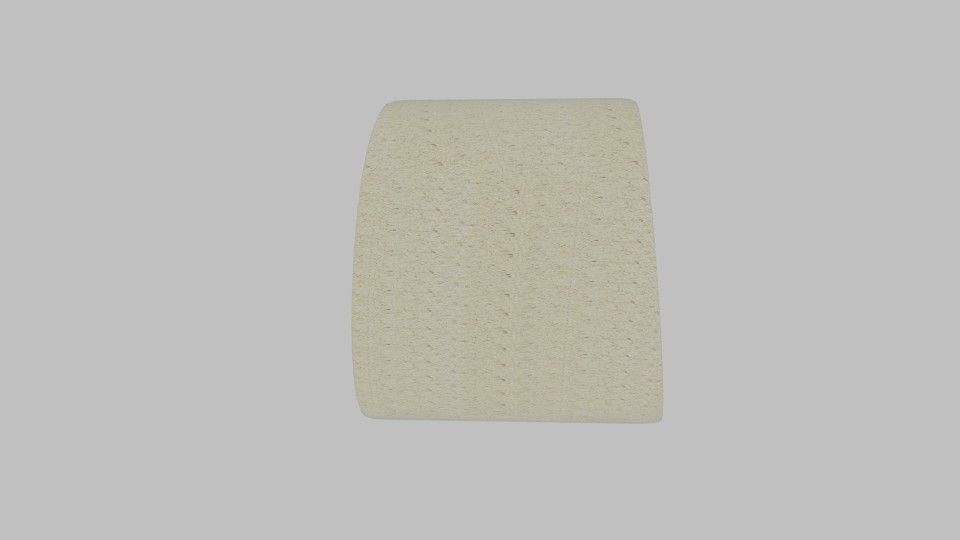 Banana Slice Low-poly 3D model_3