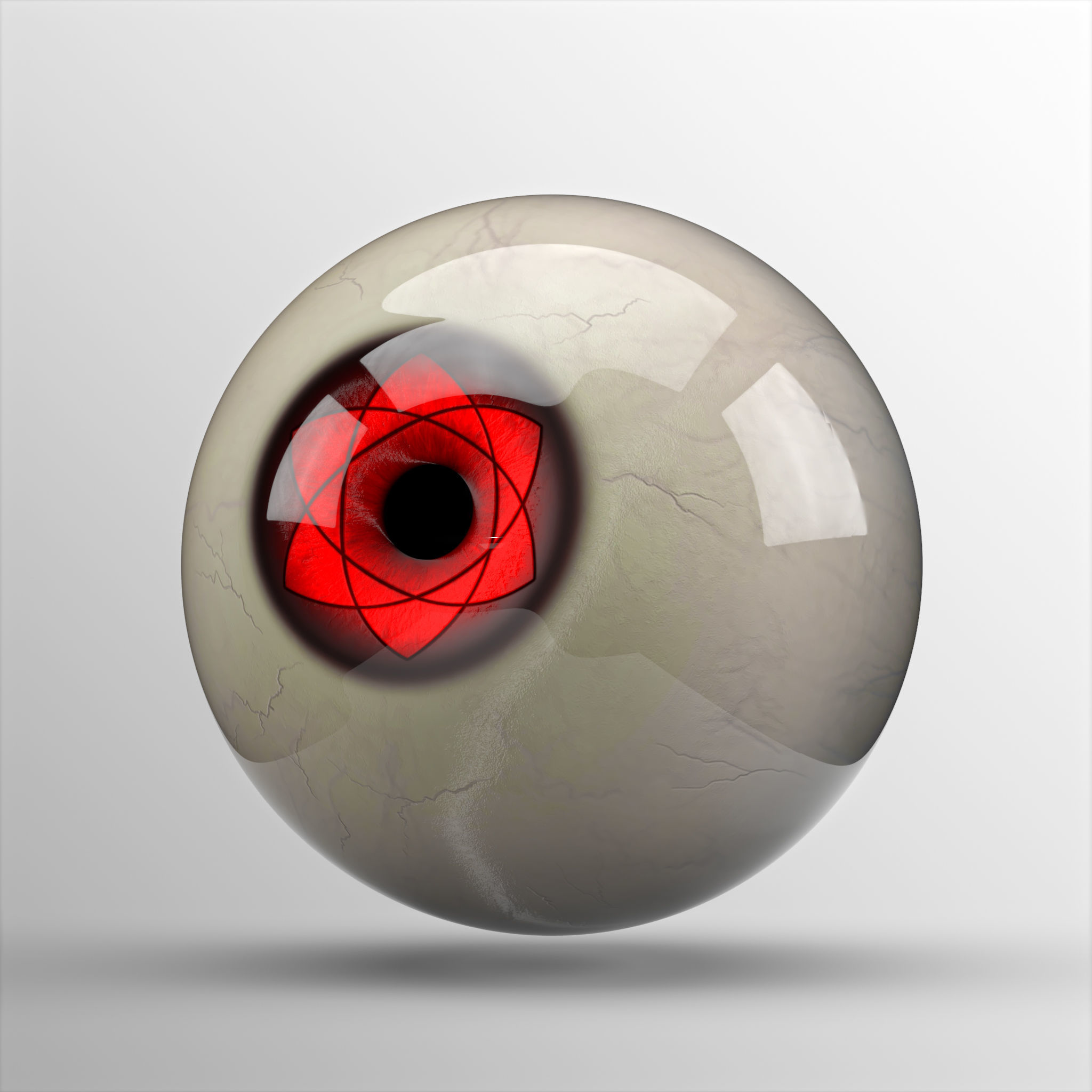 Sasuke Mangekyou Sharingan 3D model_1