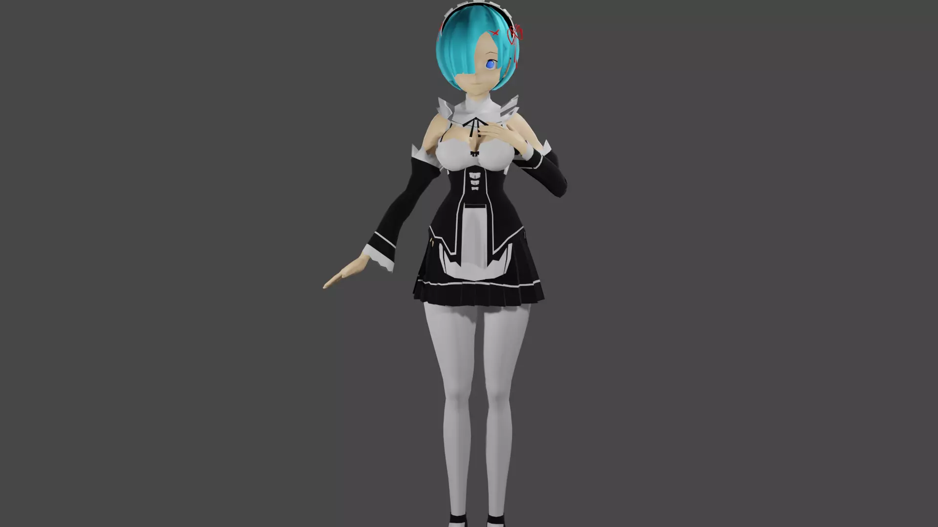 Rem from re-zero 3D model_0