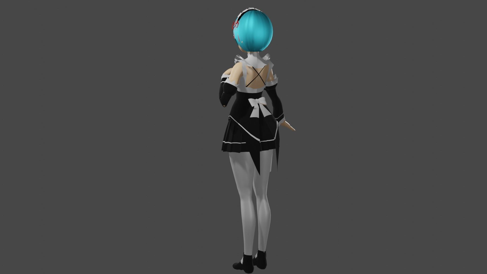 Rem from re-zero 3D model_1