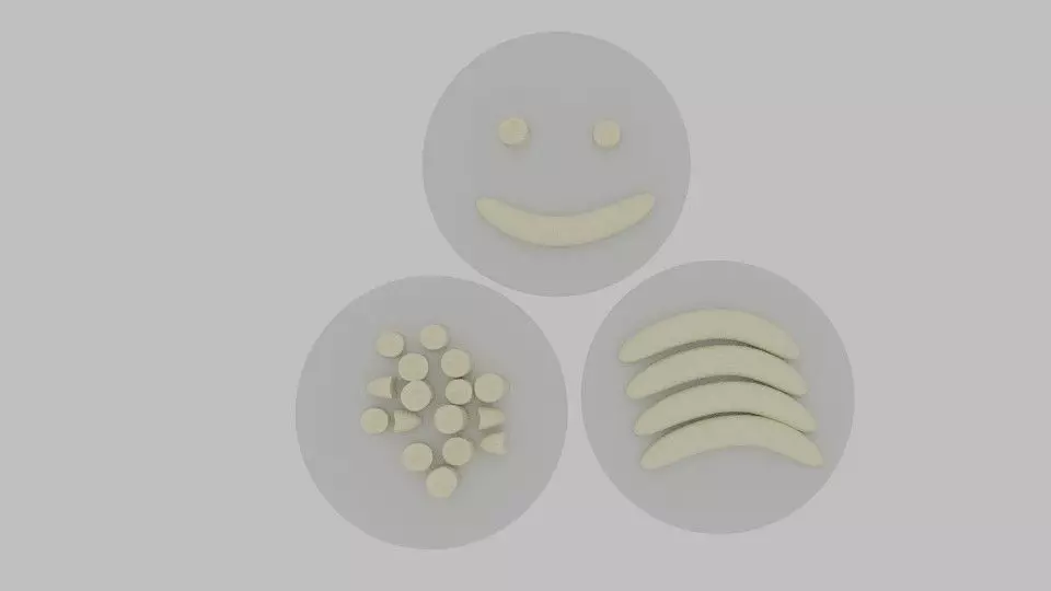 Banana Platter 3D model_0