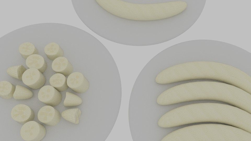 Banana Platter 3D model_5
