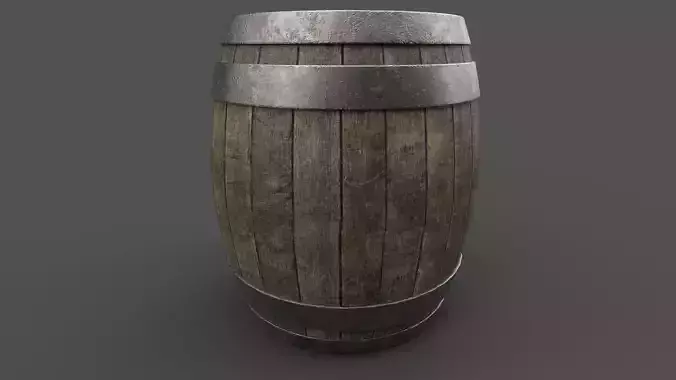 wooden barrel