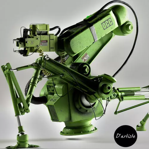 Car Robot 3D model_0