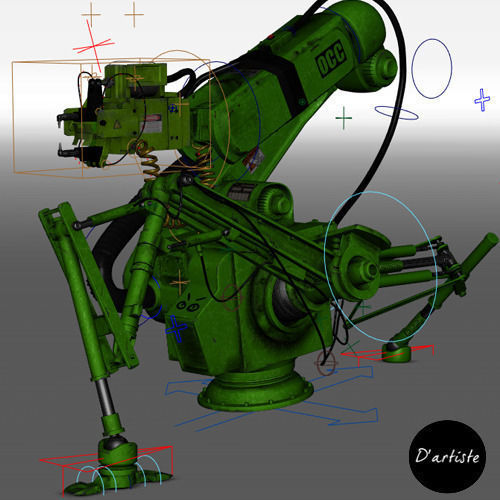 Car Robot 3D model_3