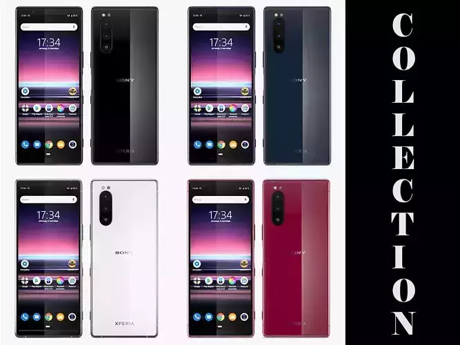 Sony Xperia 5 All Colors 3D model