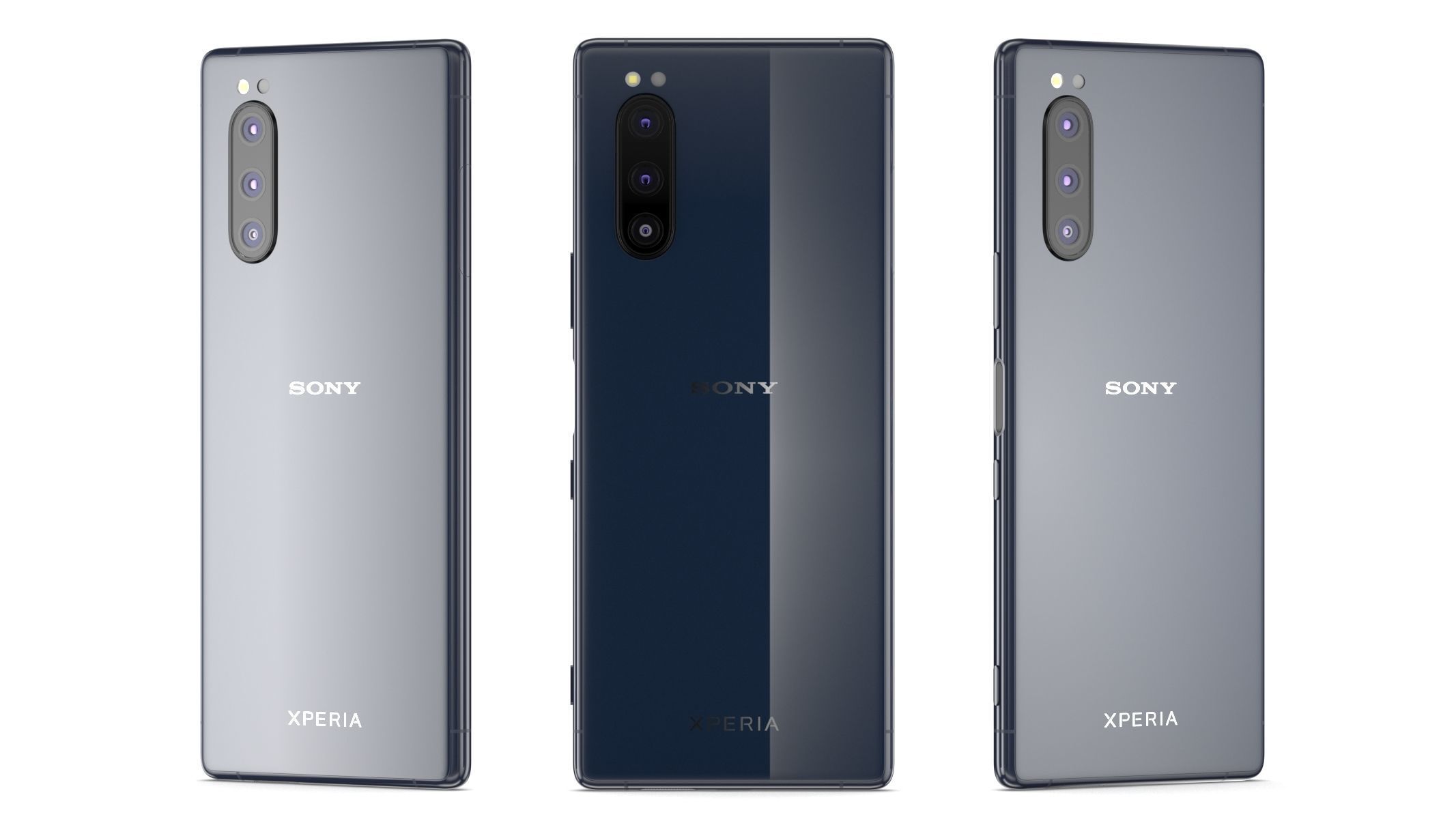 Sony Xperia 5 Blue 3D model_7