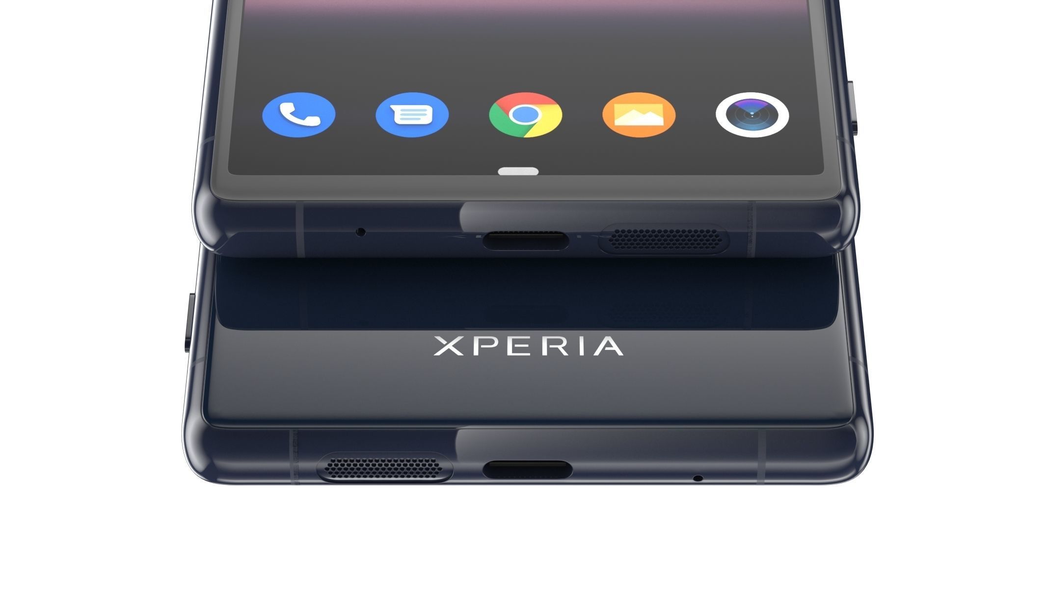 Sony Xperia 5 Blue 3D model_9