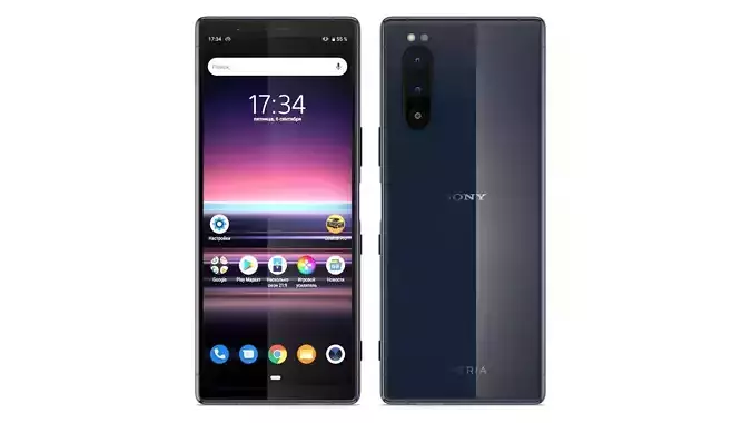 Sony Xperia 5 Blue 3D model