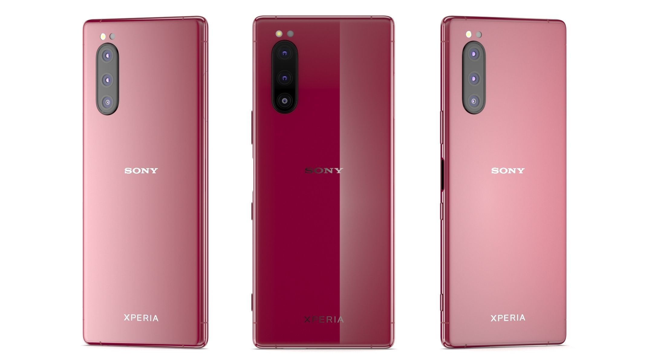 Sony Xperia 5 Red 3D model_7