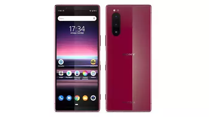 Sony Xperia 5 Red 3D model
