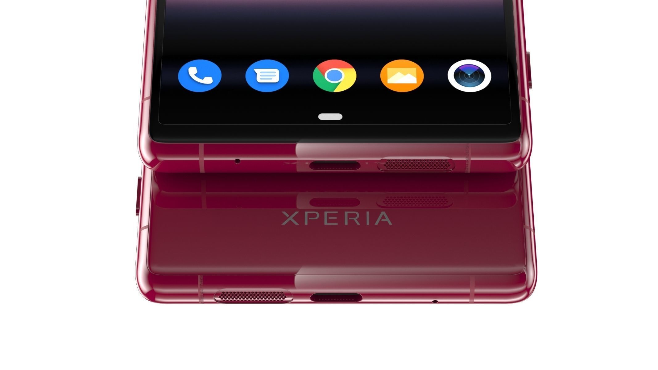 Sony Xperia 5 Red 3D model_9