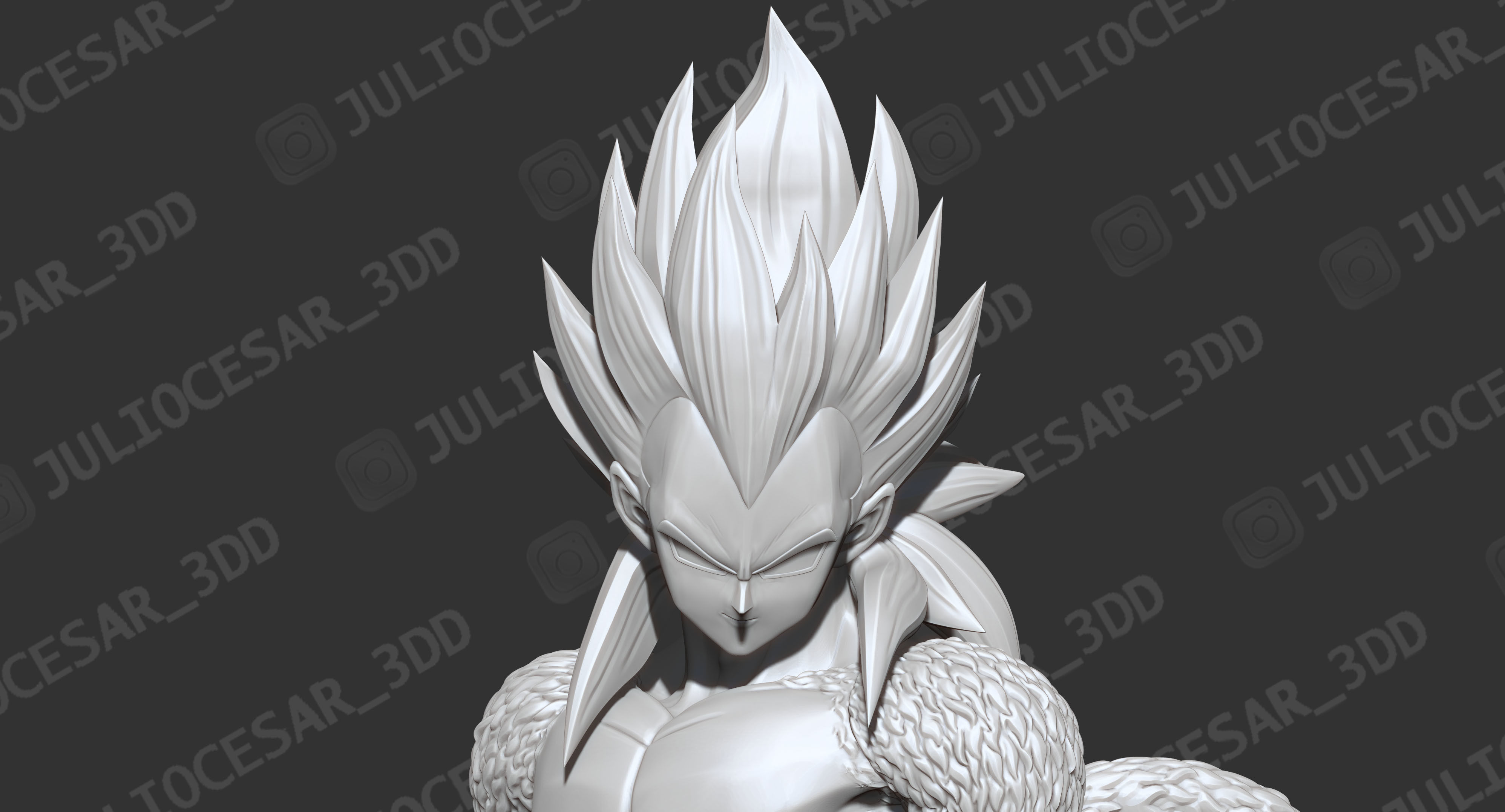 Dragon ball - Vegeta Xeno SSJ4 time patrol 3D print model_4