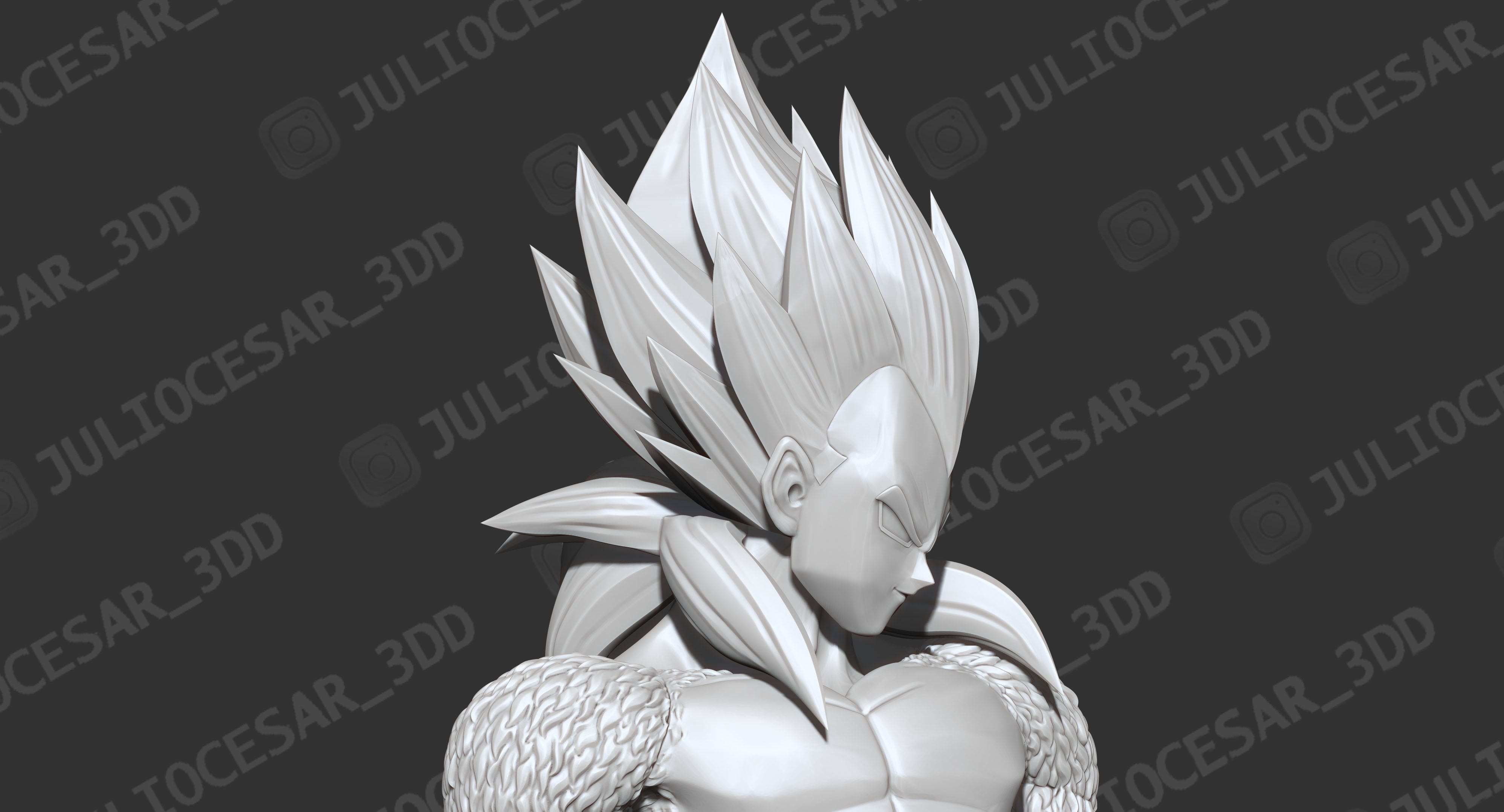 Dragon ball - Vegeta Xeno SSJ4 time patrol 3D print model_5