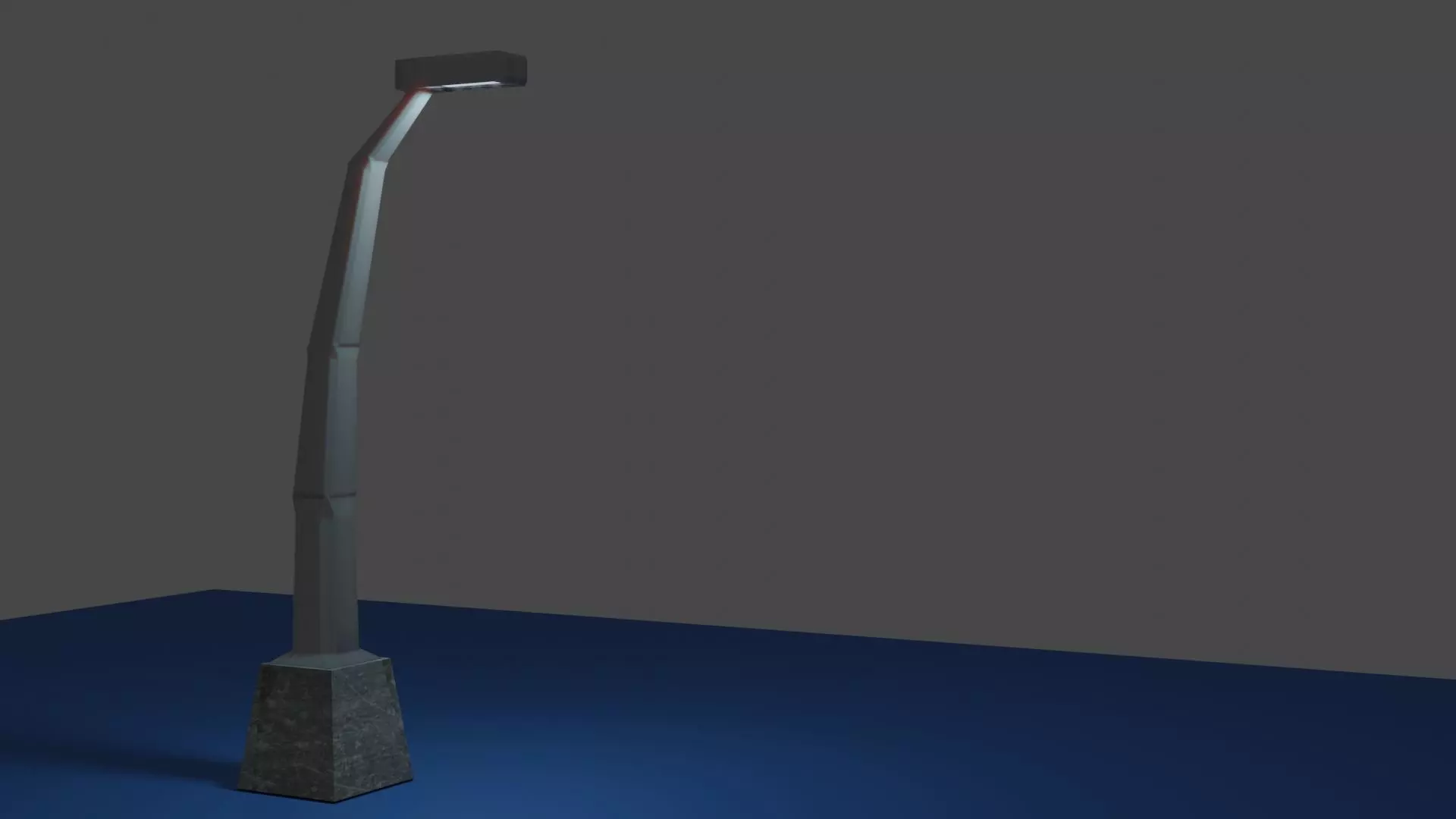 Low Poly Street Light Free low-poly 3D model_0