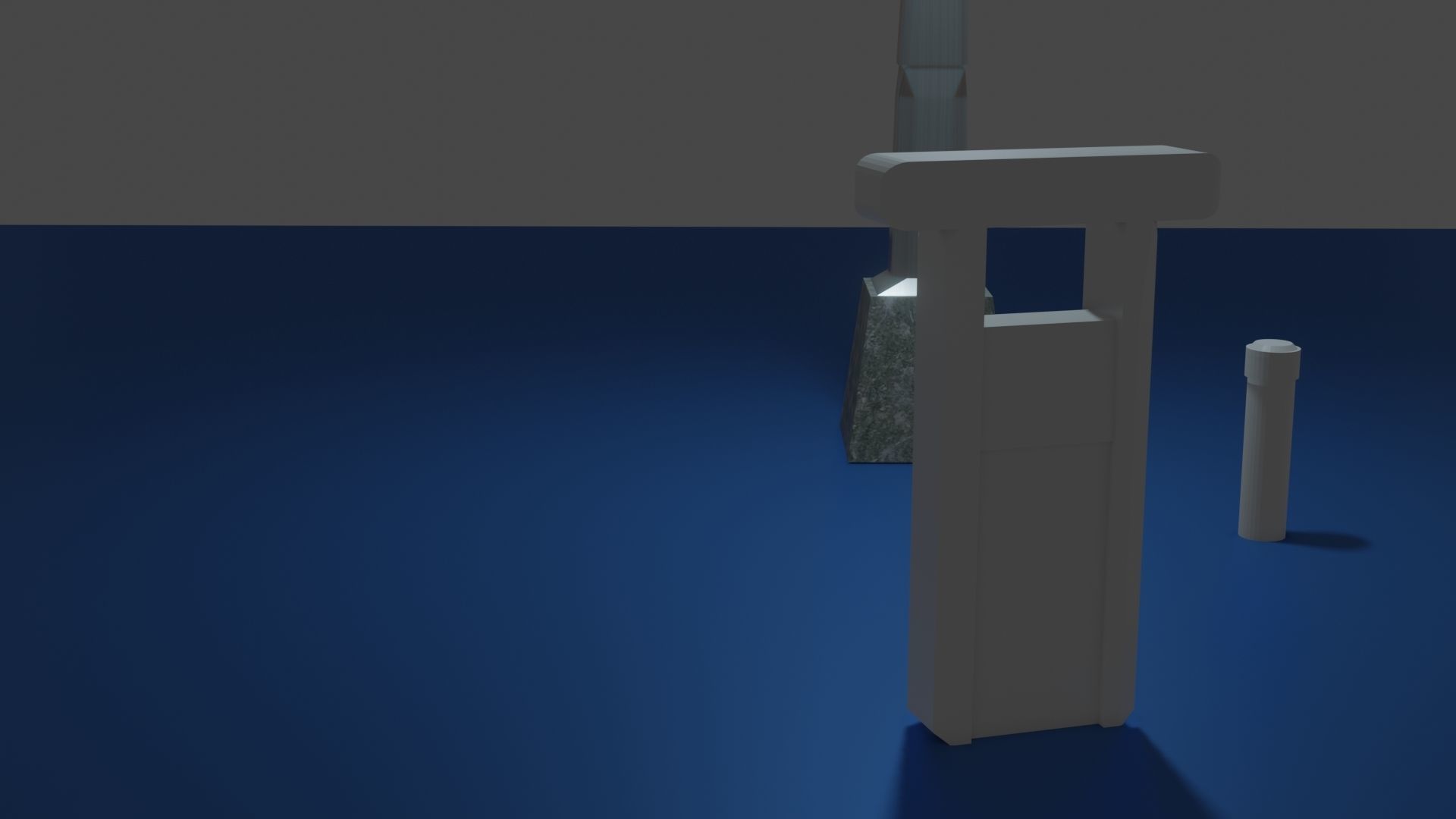 Low Poly Street Light Free low-poly 3D model_2