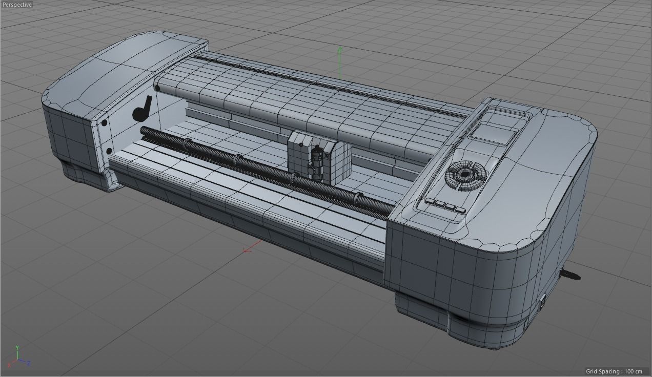 Desktop Mini Plotter 3D model_11