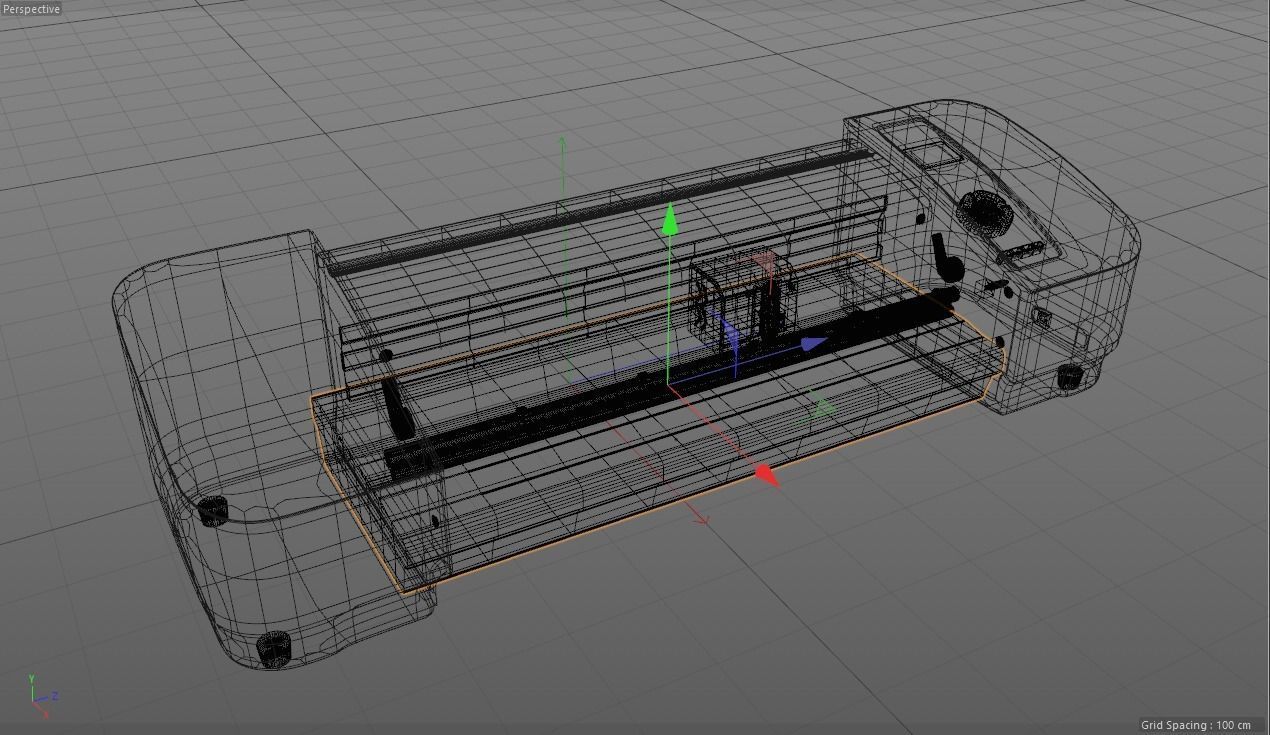 Desktop Mini Plotter 3D model_14