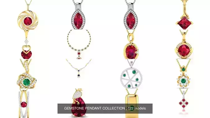 122 GEMSTONE PENDANT COLLECTION 