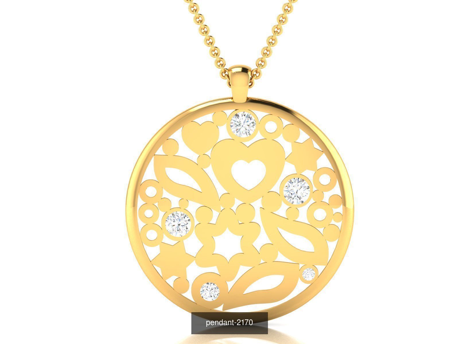 36 BRANDED PENDANT NECKLACES 3D Model Collection_16