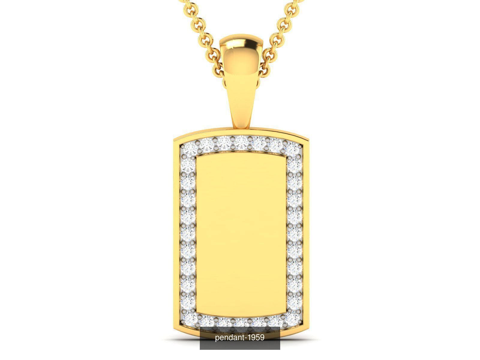 36 BRANDED PENDANT NECKLACES 3D Model Collection_21