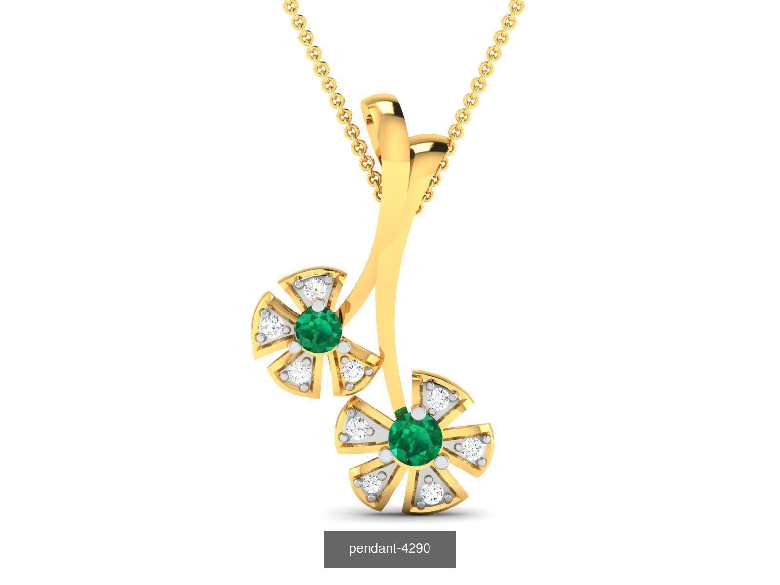 36 BRANDED PENDANT NECKLACES 3D Model Collection_27