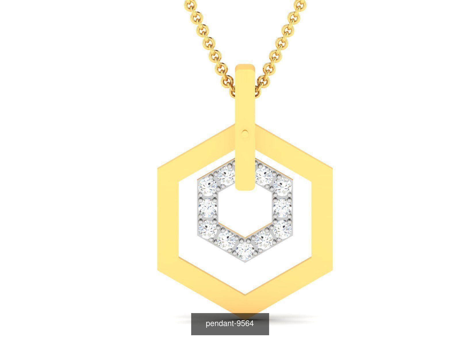 36 BRANDED PENDANT NECKLACES 3D Model Collection_5