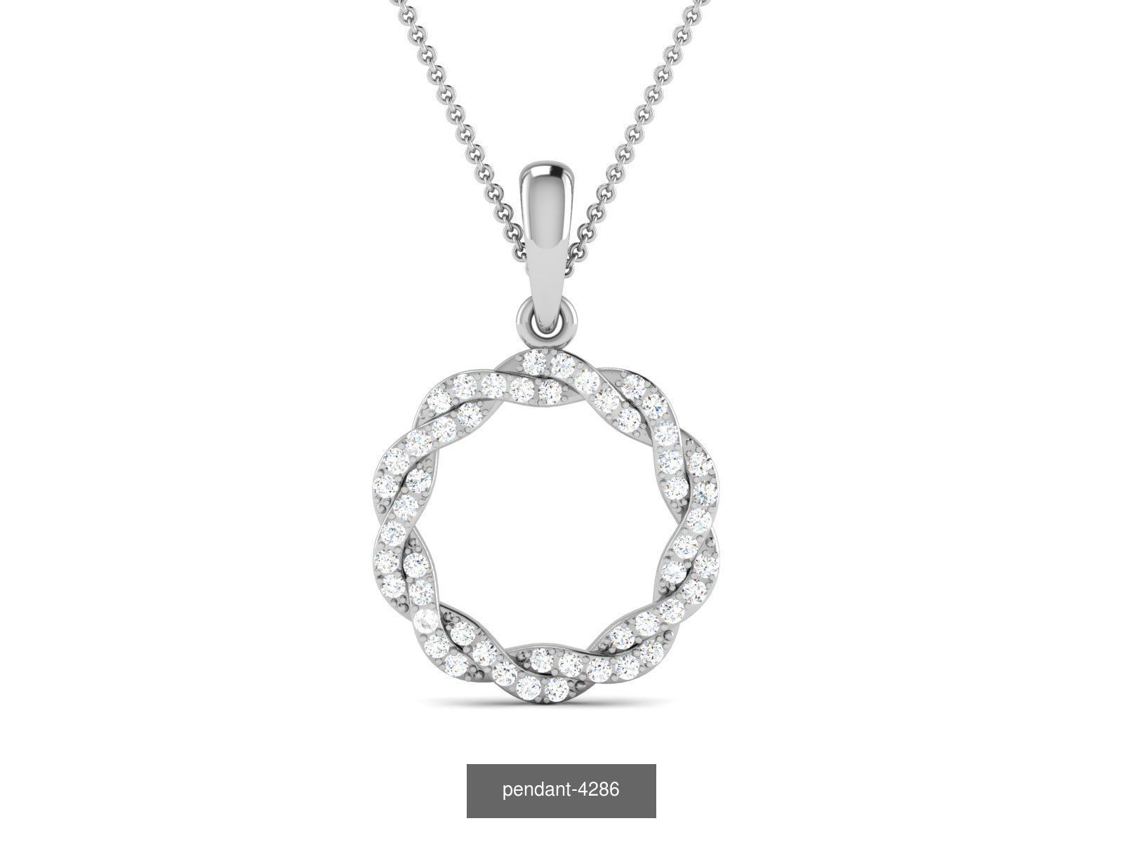 36 BRANDED PENDANT NECKLACES 3D Model Collection_28