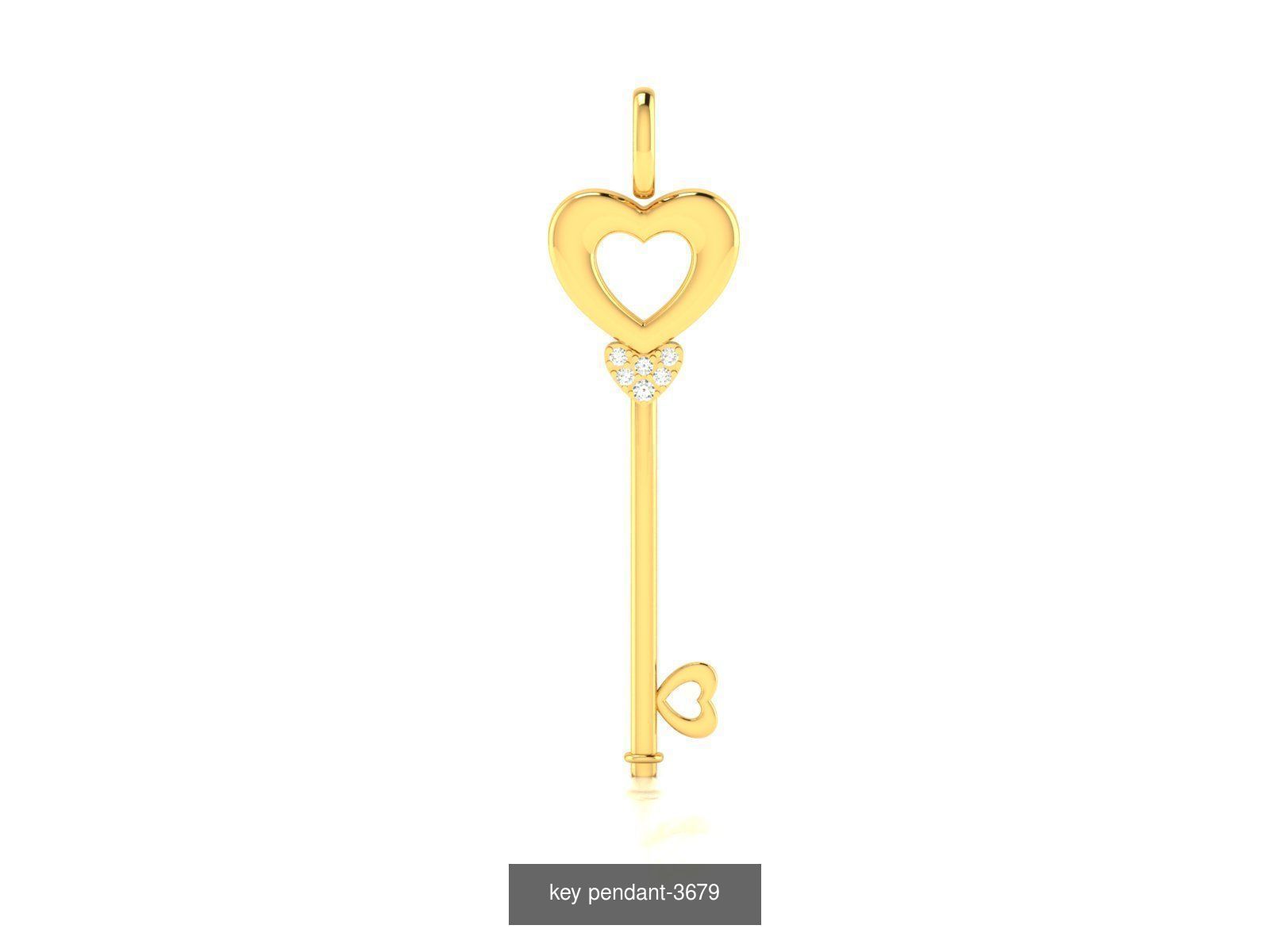 36 BRANDED PENDANT NECKLACES 3D Model Collection_36