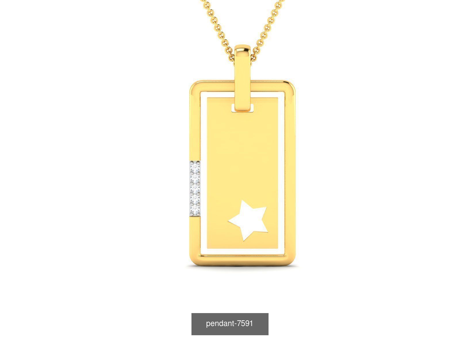 36 BRANDED PENDANT NECKLACES 3D Model Collection_13