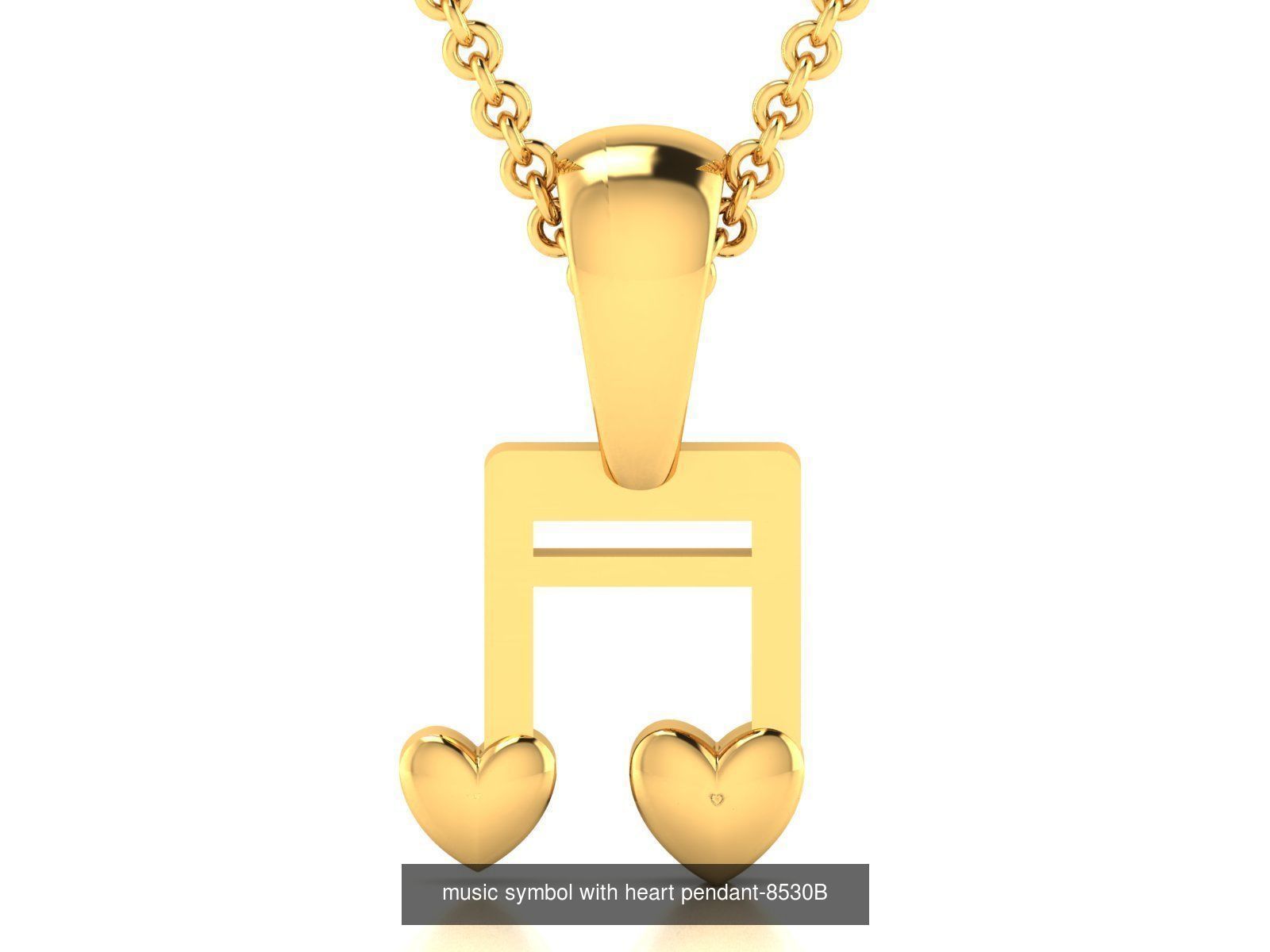 36 BRANDED PENDANT NECKLACES 3D Model Collection_9