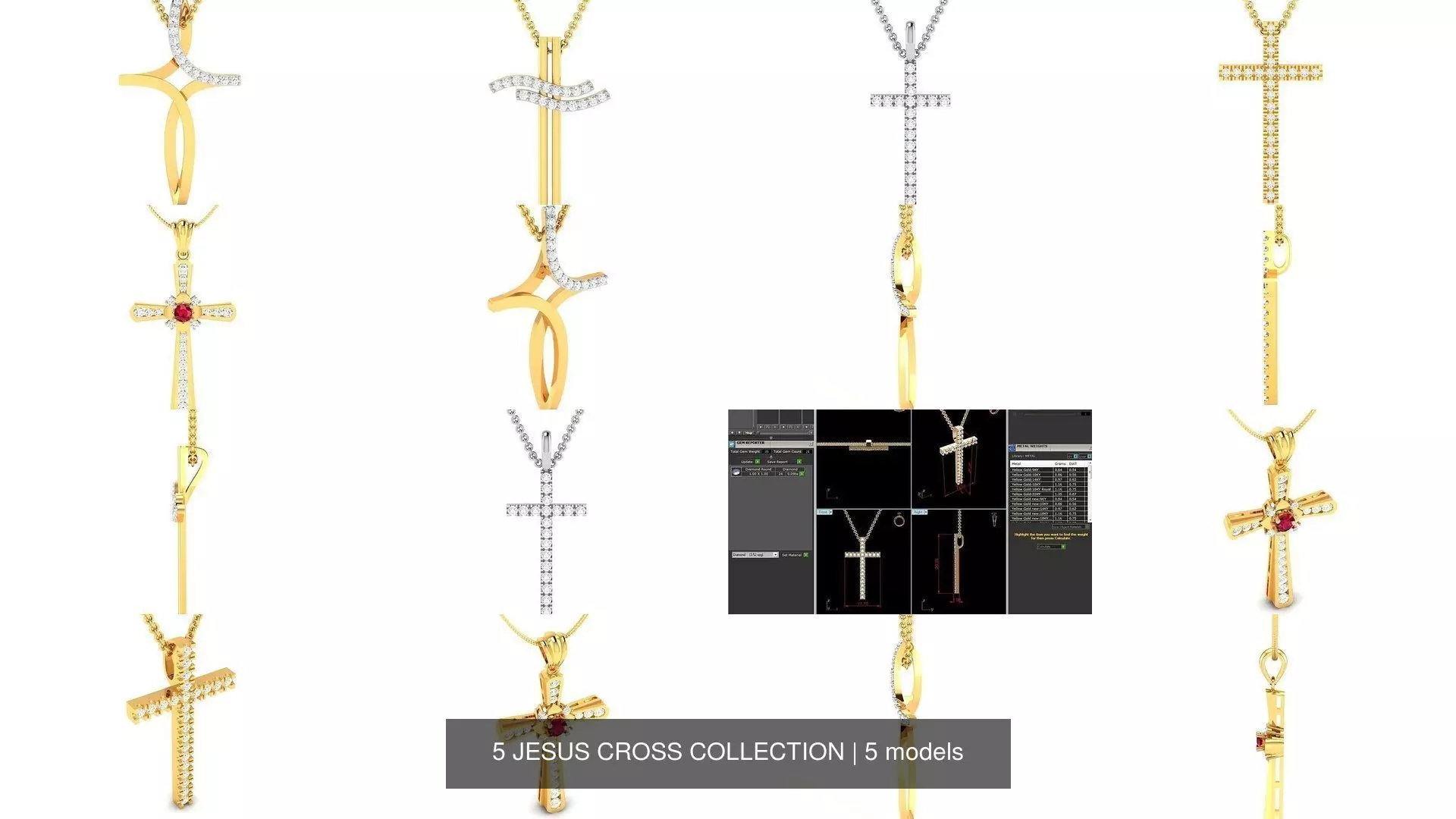 5 JESUS CROSS COLLECTION _0
